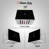 Glam Gas Hood | Island Glow | Kitchen Hood | Chimney