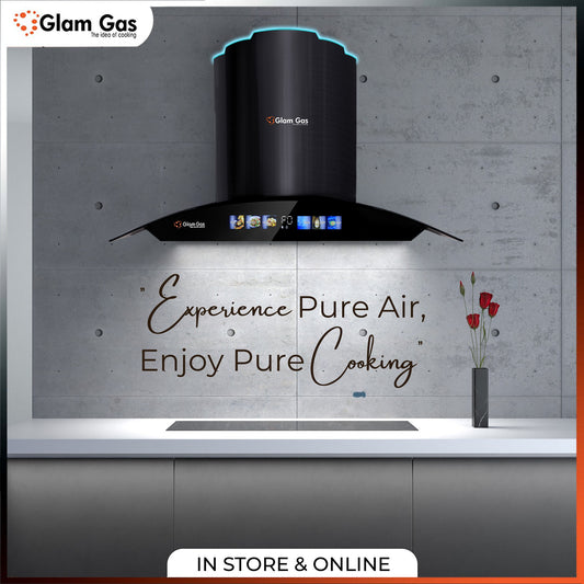 Glam Gas Range Hood | Wave | Kitchen Hood | Chimney