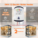 Electric Water Heater Geyser – EWH Series (40L, 50L, 60L) | Glam Gas