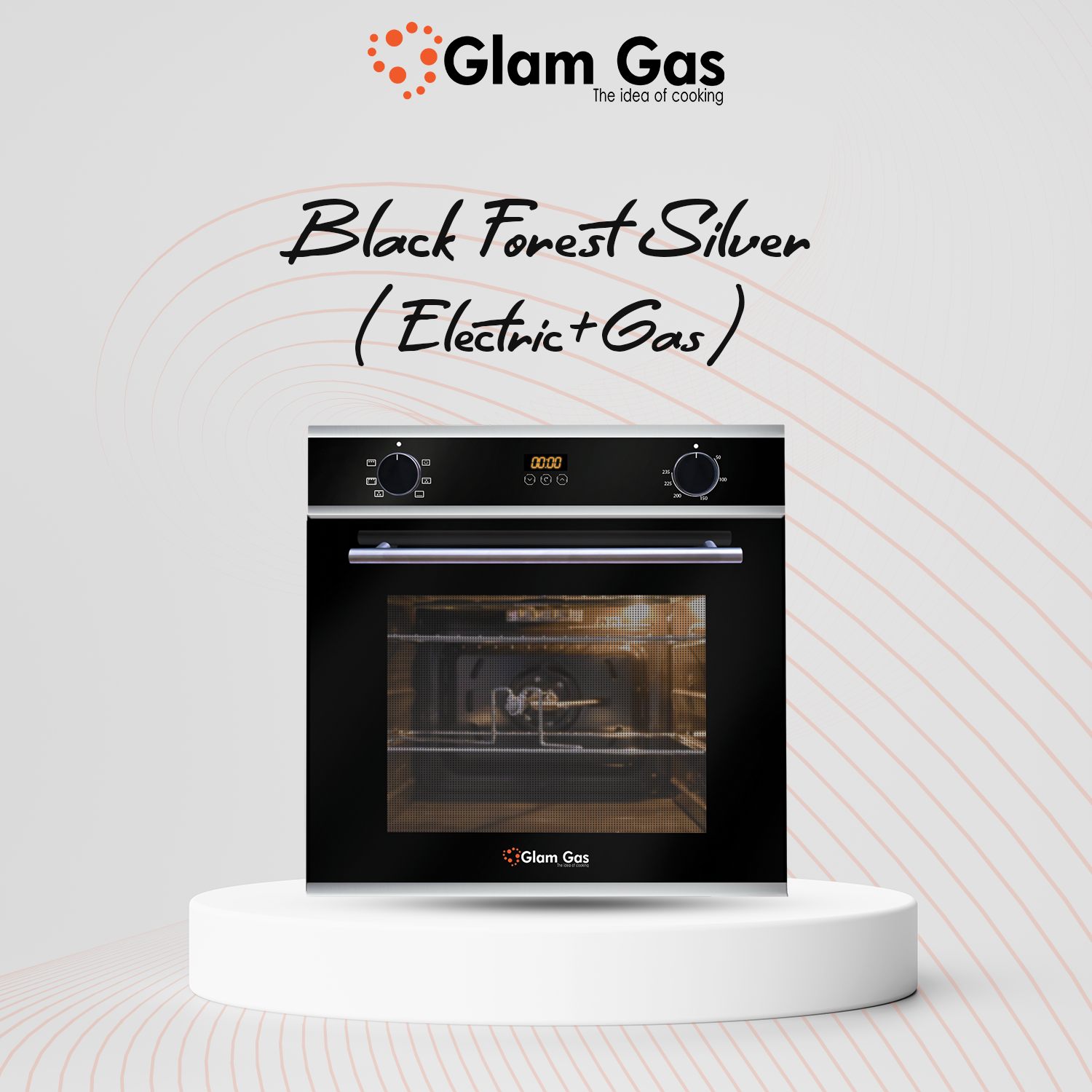 Black Forest Silver Gas+Electric Oven