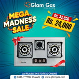 Blue Berry Built-in Hob | 3 Burner Stainless Steel Hob in Pakistan