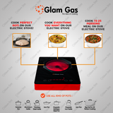 Glam Gas | Hot Glow-912 | Infrared Ceramic Cooker | Hot Plate | Choolah
