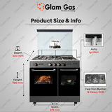 Cooking Range Glamour 34 Multifunctional Kitchen Appliance