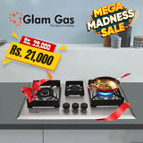 D-Cut Built-in Hob | 3 Burner Stainless Steel Hob in Pakistan