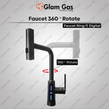 Glam Gas Faucet Rain-11 Digital | Nalka | Tuti | Nal | Nalka