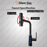 Glam Gas Faucet Rain-11 Digital | Nalka | Tuti | Nal | Nalka