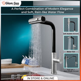 Glam Gas Faucet Rain-12 Black | Nalka | Tuti | Nal | Nalka