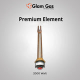 30 Gallon Electric + Gas Geyser | Stainless Steel & Color Body