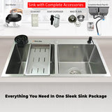 Lifestyle 12 Stainless Steel Double Bowl Kitchen Sink | Modern Kitchen Basin