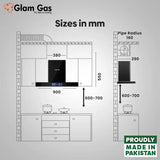 Glam Gas Range Hood | Thunder-12 | Kitchen Hood | T shape Chimney | 75,90 cm