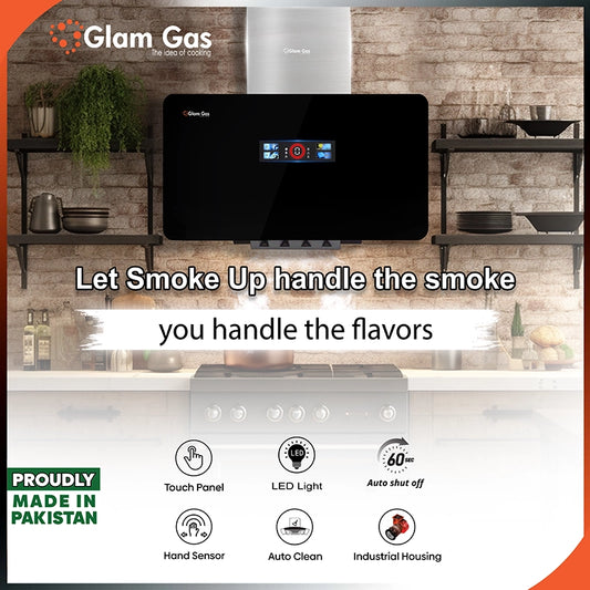 Glam Gas Range Hood | Smoke-up 12 | Kitchen Hood | Chimney