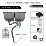 Lifestyle 12 Stainless Steel Double Bowl Kitchen Sink | Modern Kitchen Basin