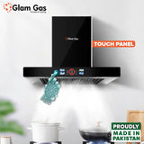 Glam Gas Range Hood | Thunder | Kitchen Hood | T shape Chimney | 75,90 cm