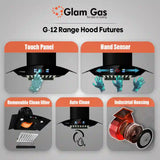 Glam Gas Range Hood | G-12 | Kitchen Hood | Chimney