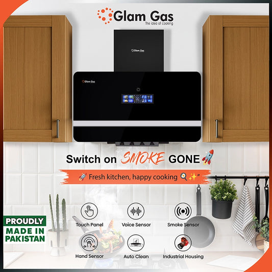 Glam Gas Range Hood | Windy-12 | Kitchen Hood | Chimney