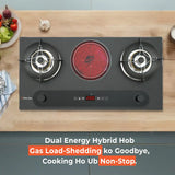 Glam Gas Hybrid Hob Gas Electric – Built-in Hob Pakistan