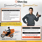 Glam Gas Hob | Galaxy | Stainless Steel | 3 Big Burner | Kitchen Stove | Gas Stove