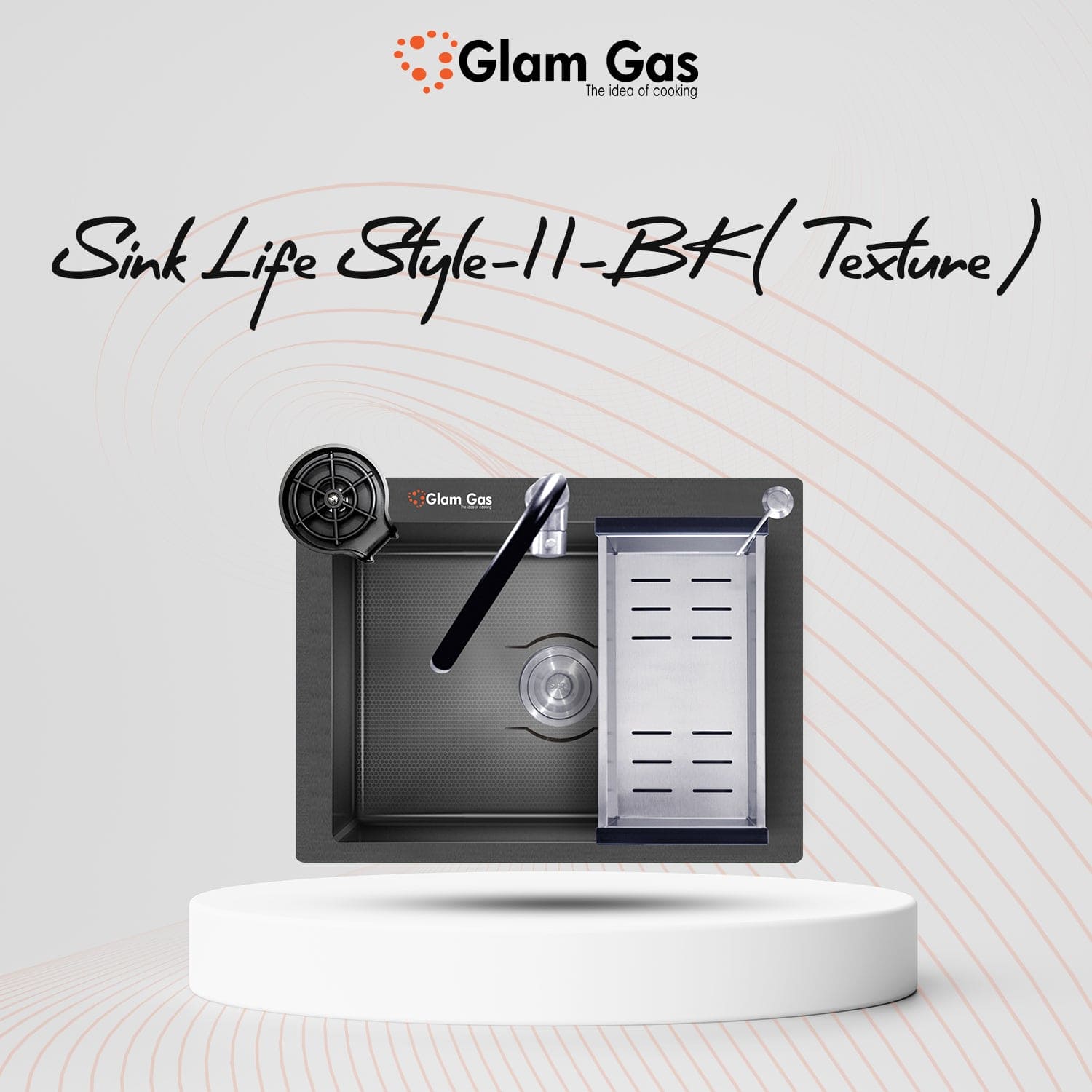 Online Buy Now The GlamGas Sink Lifestyle 11 BK (Texture) in Pakistan