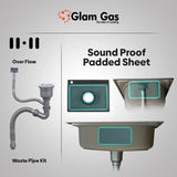Glam Gas Combo Deal – Sink F-10 with Flow-11 Faucet | Single Bowl Stainless Steel Sink