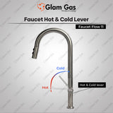 Glam Gas Combo Deal – Sink F-10 with Flow-11 Faucet | Single Bowl Stainless Steel Sink