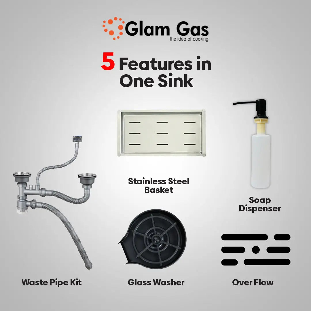 Glam Gas Sink-Lifestyle 12 | Stainless steel sink | Kitchen Sink | Double Kitchen Bowl | Kitchen Basin