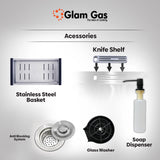 Glam Gas Sink-Lifestyle 57 | Stainless steel sink | Kitchen Sink | Double Kitchen Bowl | Kitchen Basin