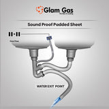 Glam Gas Sink F-02 | Stainless steel sink | Kitchen Sink | Double Kitchen Bowl | Kitchen Basin