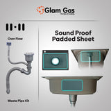 Glam Gas Sink F-10 | Stainless steel sink | Kitchen Sink | Single Kitchen Bowl | Kitchen Basin
