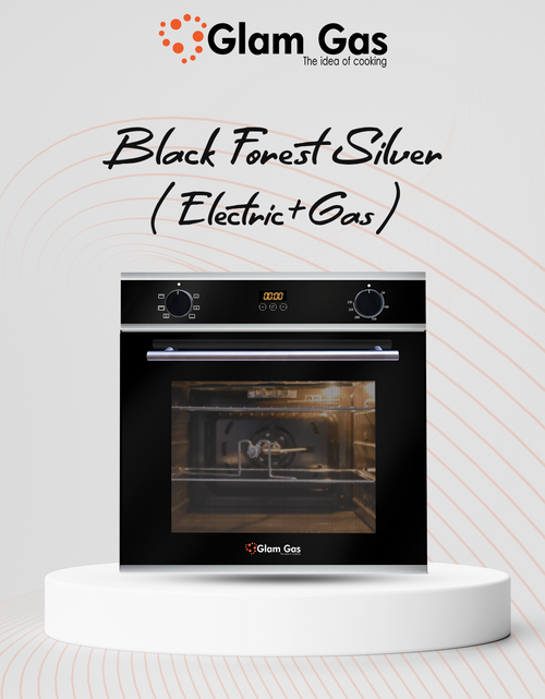 Load image into Gallery viewer, Black Forest Silver Gas+Electric Oven
