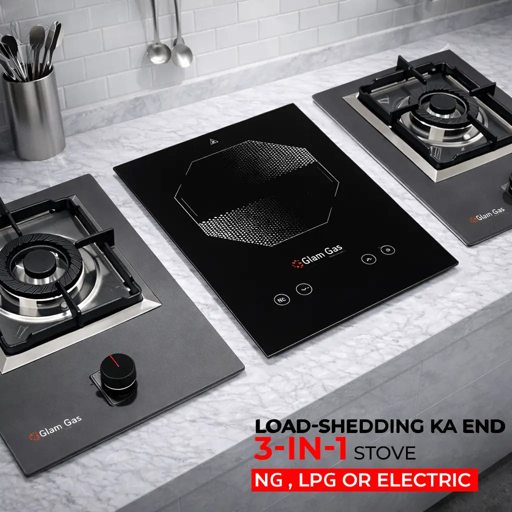 Glam Gas All-in-One Stove 3-in-1 | NG + LPG + Electric Cooking Solution