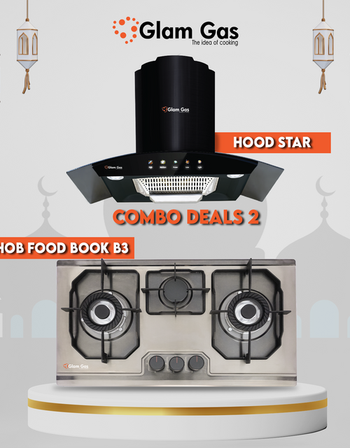 Load image into Gallery viewer, Combo Deal 2: Kitchen Built-In Hob &amp; Range Hood Set
