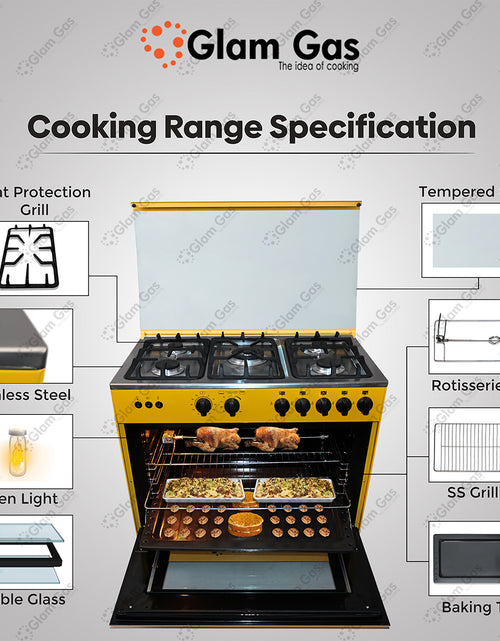 Load image into Gallery viewer, Cooking Range Chef 34&#39; Yellow
