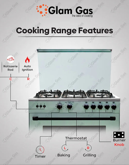 Load image into Gallery viewer, Chef 34 Green Cooking Range - Style &amp; Functionality
