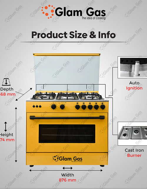 Load image into Gallery viewer, Cooking Range Chef 34&#39; Yellow
