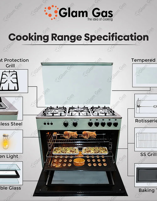 Load image into Gallery viewer, Chef 34 Green Cooking Range - Style &amp; Functionality
