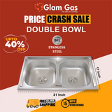 Glam Gas Sink F-02 | Stainless steel sink | Kitchen Sink | Double Kitchen Bowl | Kitchen Basin