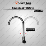 Glam Gas Faucet A-12 | Nalka | Tuti | Nal | Nalka