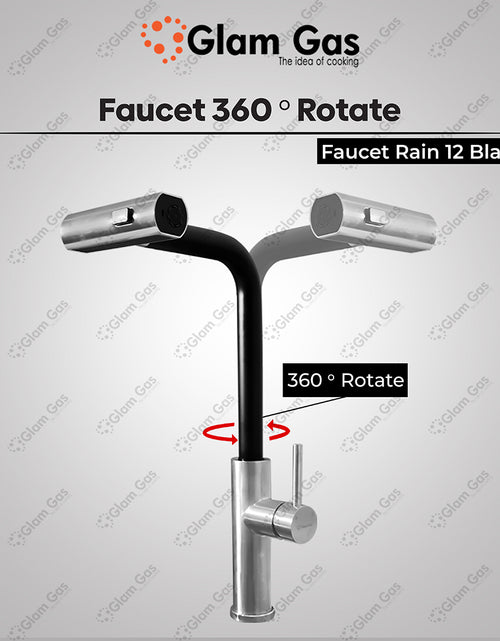 Load image into Gallery viewer, Faucet Rain-12 Black
