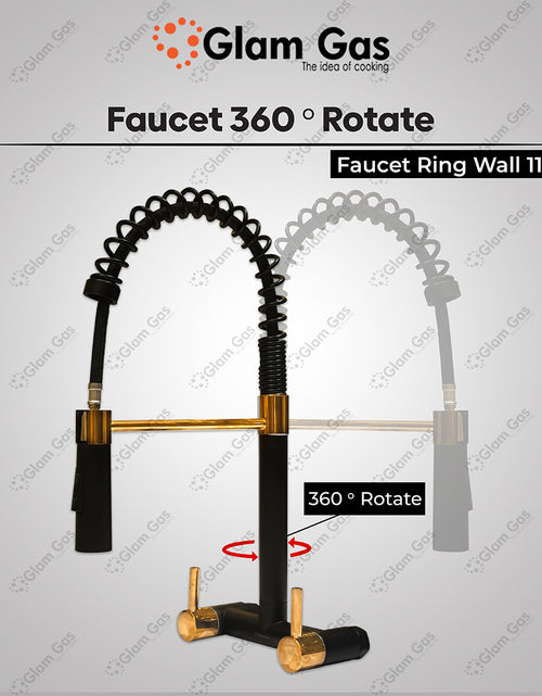 Load image into Gallery viewer, Faucet Wall 11-12 Ring Black
