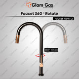 Glam Gas Faucet Flow-12 | Nalka | Tuti | Nal | Nalka