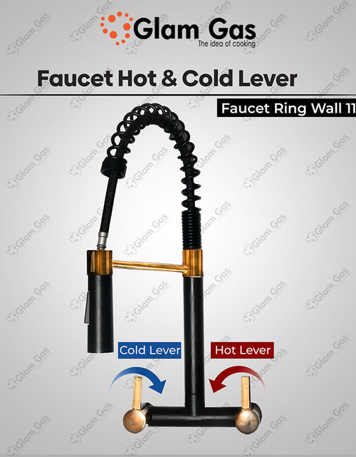 Load image into Gallery viewer, Faucet Wall 11-12 Ring Black
