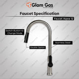 Glam Gas Faucet Aqwa-12 | Nalka | Tuti | Nal | Nalka