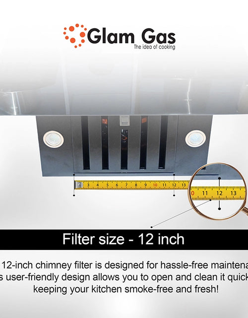 Load image into Gallery viewer, Glam Gas Range Hood | Smoke-up 12 | Kitchen Hood | Chimney
