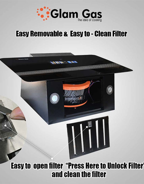Load image into Gallery viewer, Glam Gas Range Hood | Orbit-12 | Kitchen Hood | Chimney
