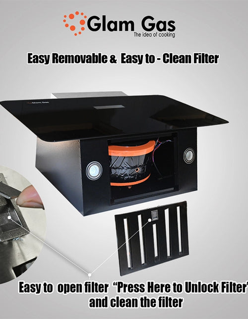 Load image into Gallery viewer, Glam Gas Range Hood | Smoke-up 12 | Kitchen Hood | Chimney
