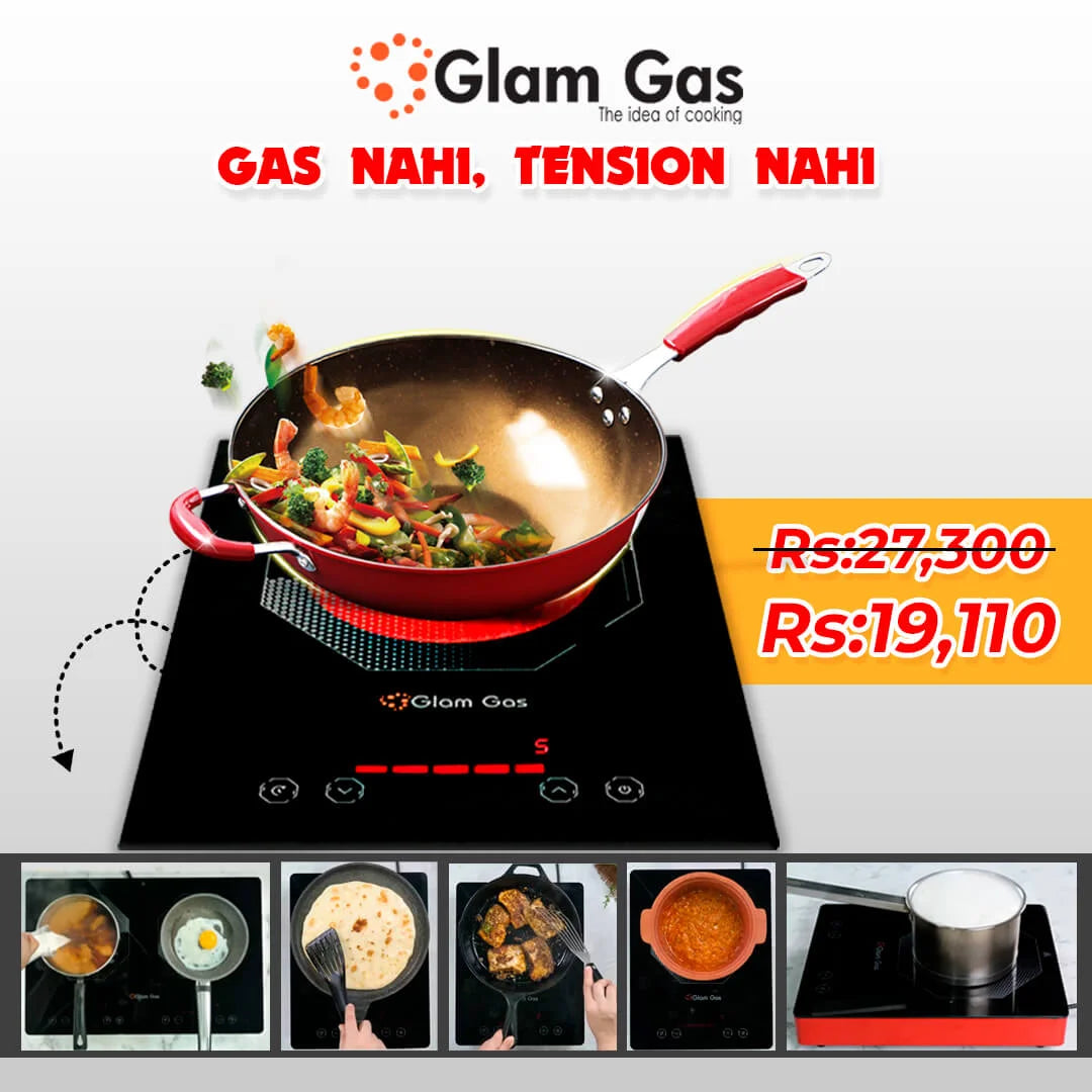 Glam Gas Hot Glow-B120 Infrared Ceramic Cooker Hot Plate Choolah – Compact and Energy-Efficient Single Burner for Modern Kitchens