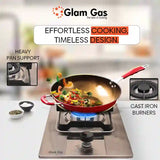 Glam Gas Hob | GG-11 | Stainless Steel | 1 Burner | Kitchen Stove | Gas Stove
