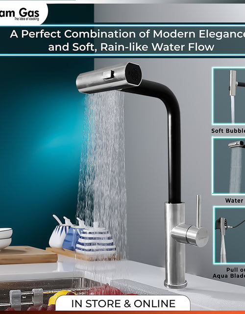 Load image into Gallery viewer, Faucet Rain-12 Black
