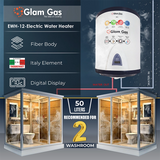 Glam Gas Water Heater | Water Heater | Geyser | EWH-12