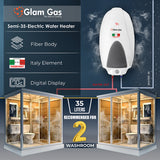 Glam Gas Water Heater | Water Heater | Geyser | Semi-35